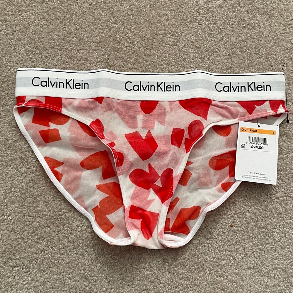 Calvin Klein Red and White Valentine’s Underwear
